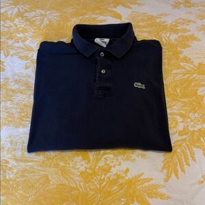 Lacoste Men's Navy Blue Long Sleeve Polo